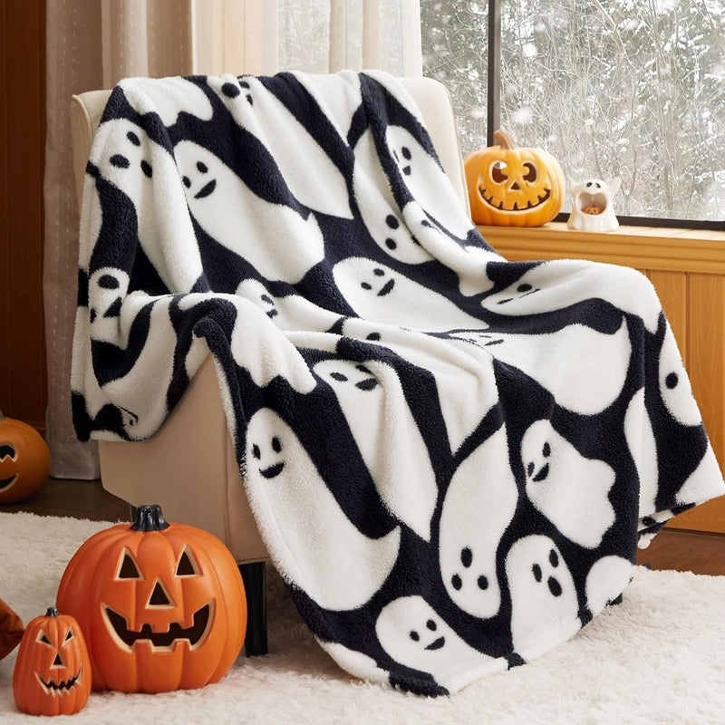 Halloween Casual Vacation Bat Polyester Cover Blanket Cover Blanket Couch & Sofa Decor