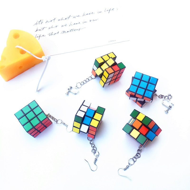 Rubix Cube Earrings