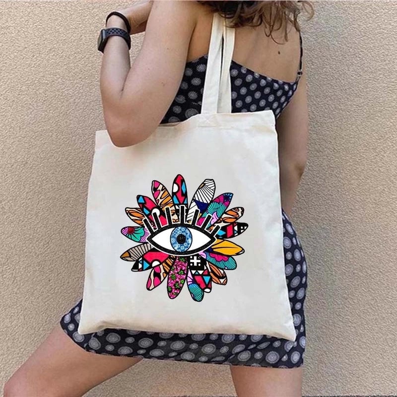 Women's Eye Vacation Canvas Bag