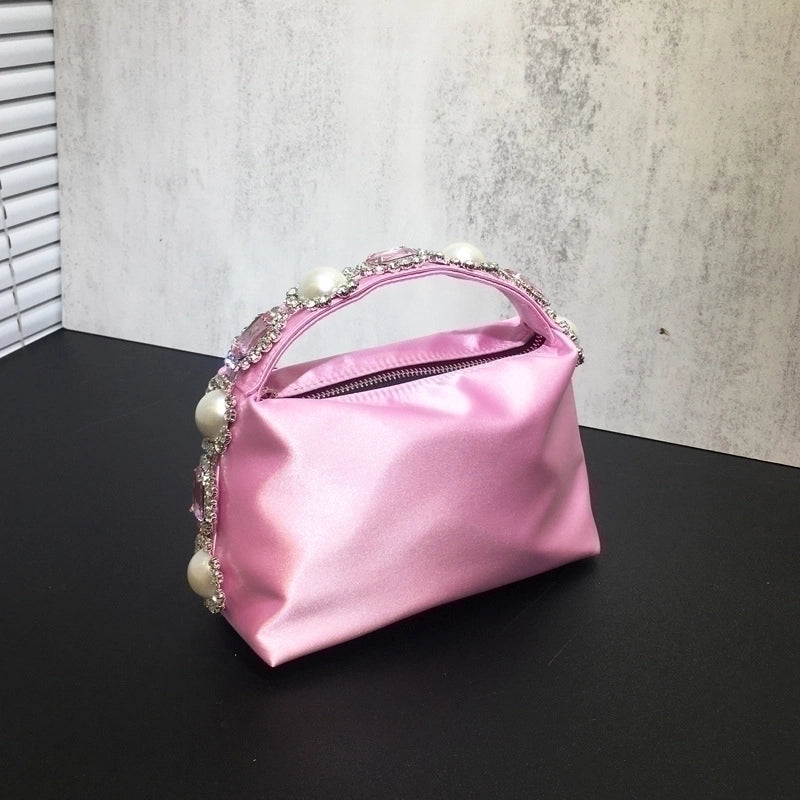 Women's Small Polyester Solid Color Classic Style Square Zipper Handbag