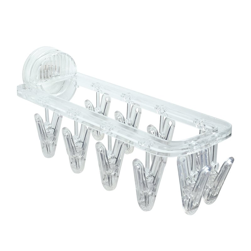 Punch-free Suction Cup Clothing Hanger Multi Hooks Anti-slip Clothes Hanger Stand For Bedroom
