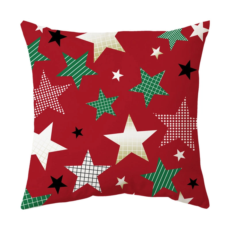 Fashion Christmas Tree Santa Claus Elk Polyester Pillow Cases
