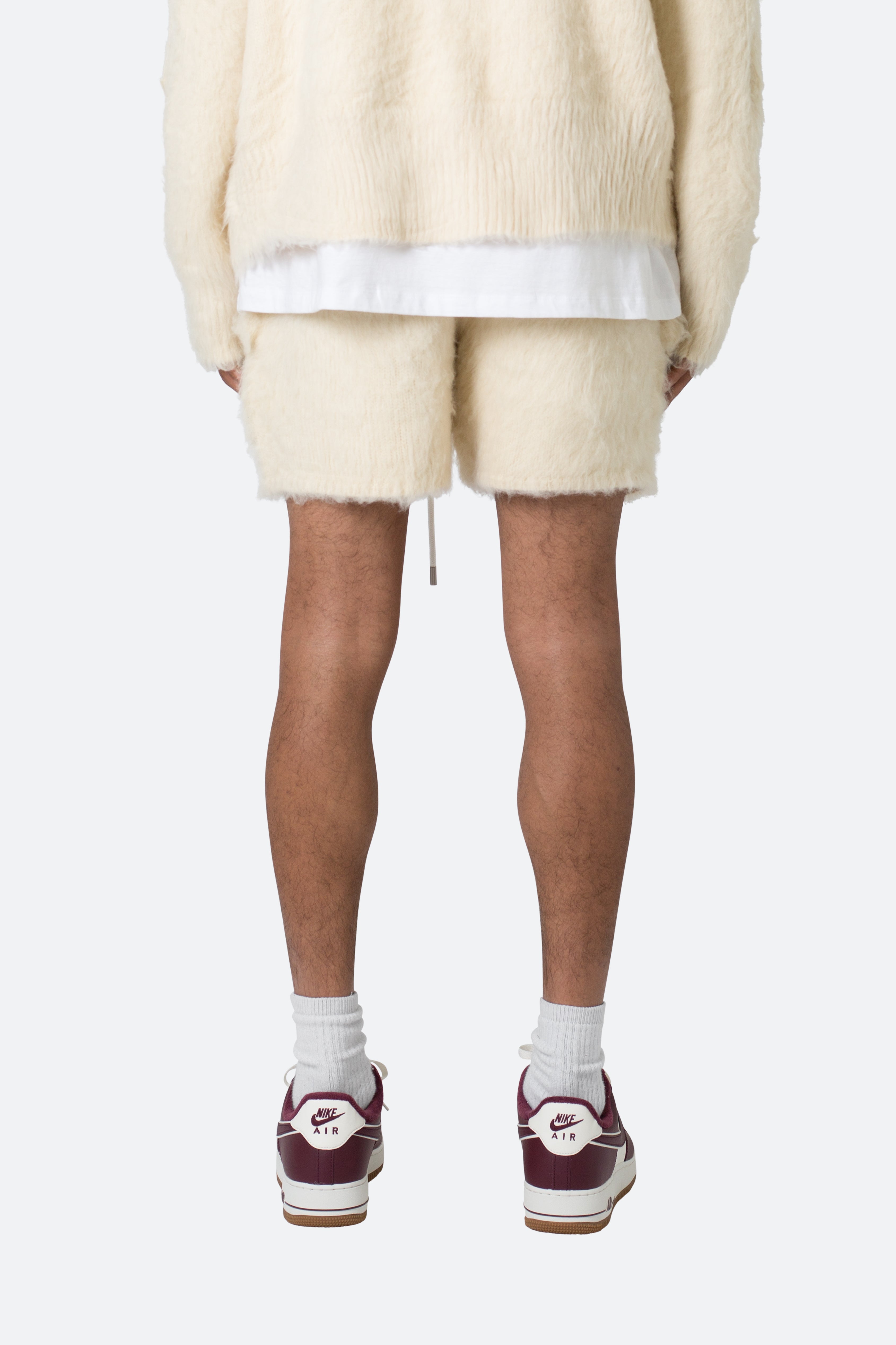 Fuzzy Sweatshorts - Off White