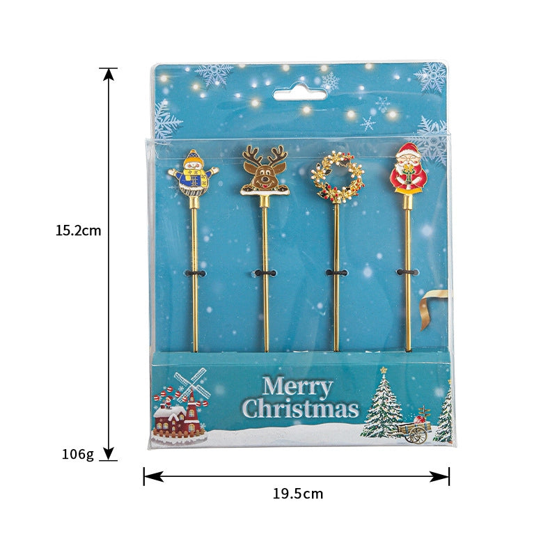 Christmas Fashion Cartoon Stainless Steel Tableware