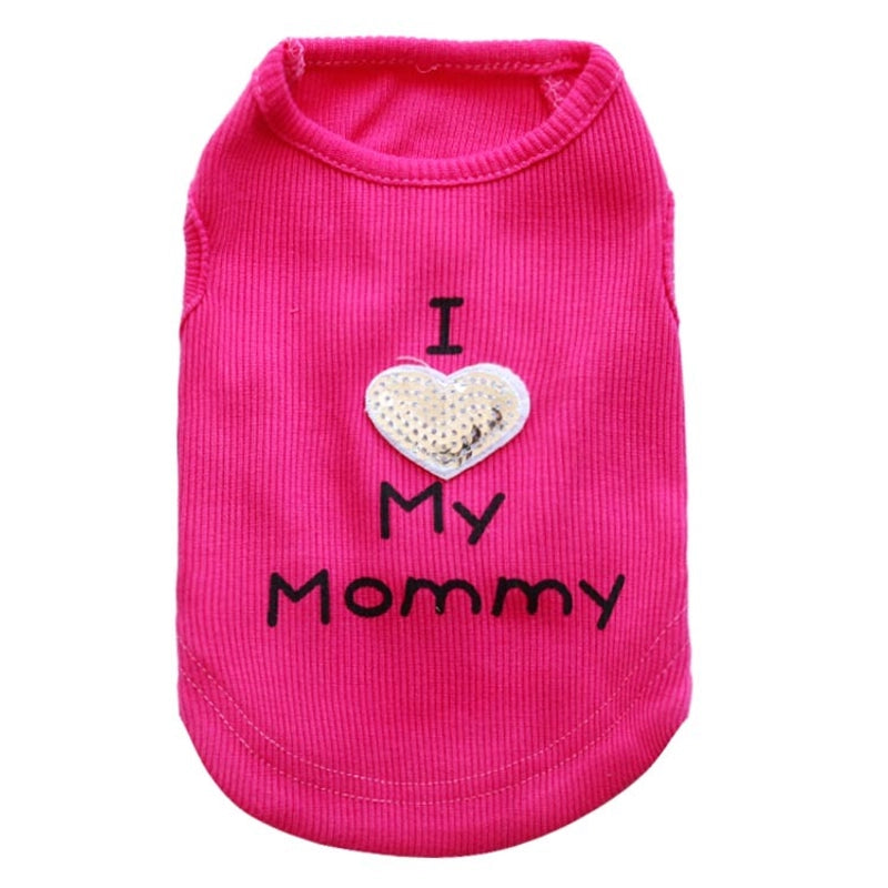 Casual Thread Letter Pet Clothing