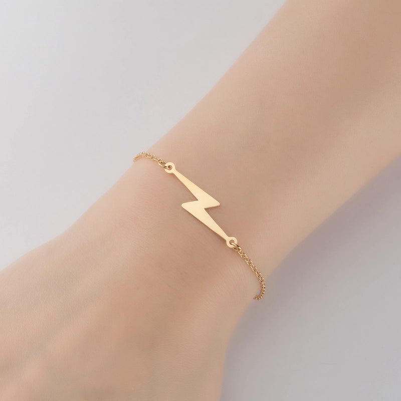 Minimalist Geometric Titanium Steel Bracelets Plating No Inlaid Stainless Steel Bracelets