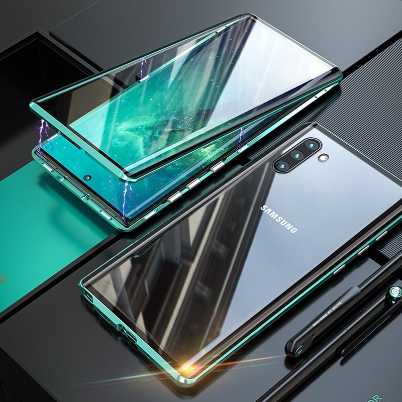 Hot Sale  Magnetic Tempered Glass Double-sided Phone Case For
