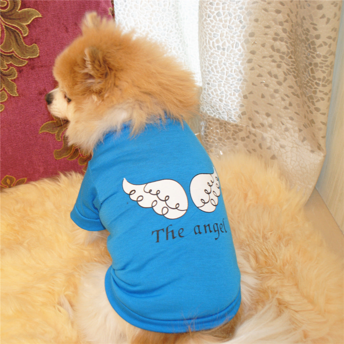 Angel Printed Dog Cat T-shirt