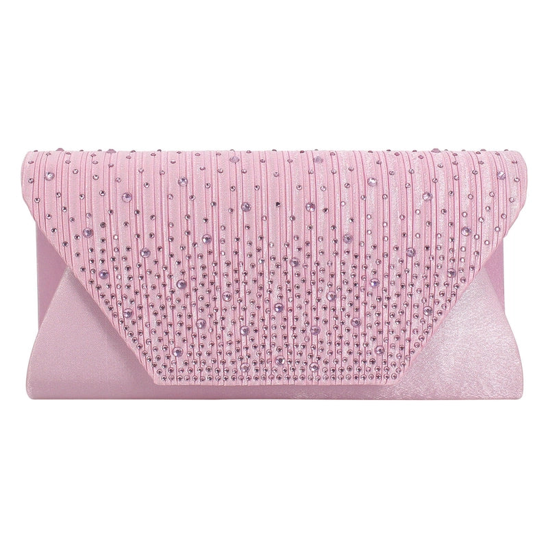 White Wine Red Dark Blue Satin Solid Color Rhinestone Square Evening Bags