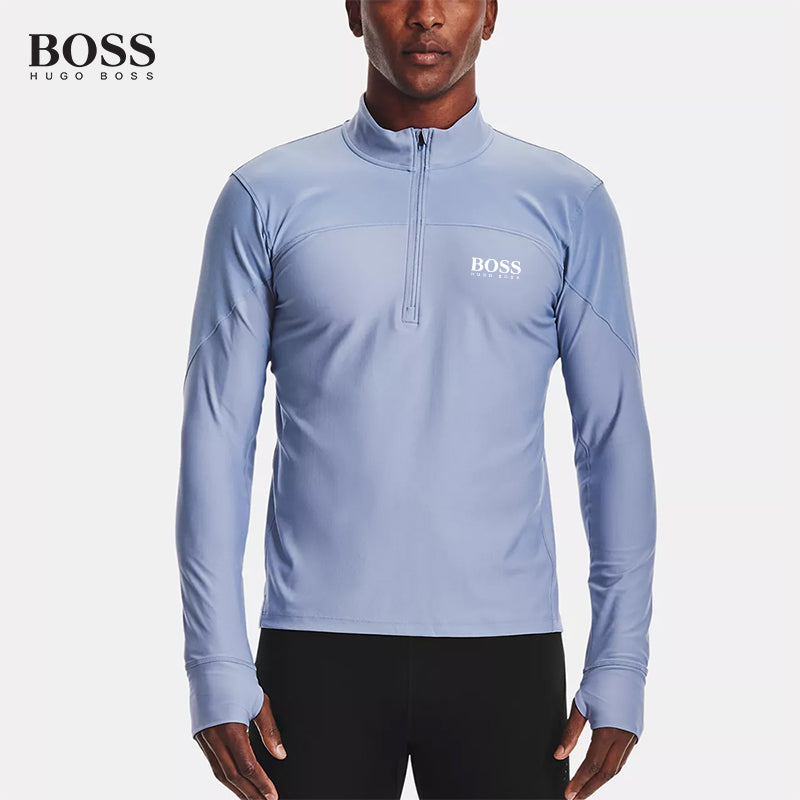 PRE-SALE BOSS Men-s Plus Size 1/4 Zip Golf Pullover