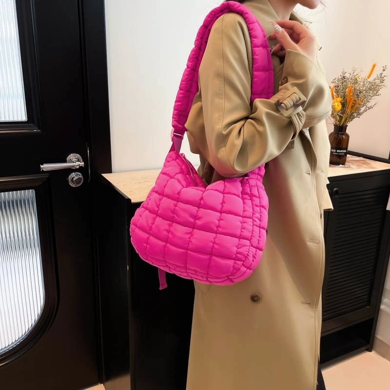 Women's Medium Nylon Embroidery Thread Vintage Style Classic Style Sewing Thread Square Zipper Cloud Shape Bag