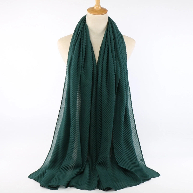 Women's Minimalist Classic Style Solid Color Cotton Scarf
