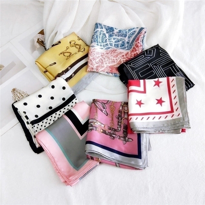 Small Square Scarf Neck Protector Korean Suit Small Scarf