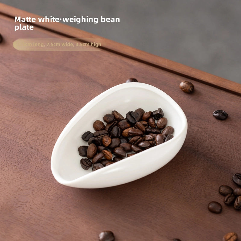 Ceramic Tea Lotus Bean Tray Tea Tray Kung Fu Tea Set Spare Parts Retro Black Celadon White Porcelain Tea Spoon Spatula
