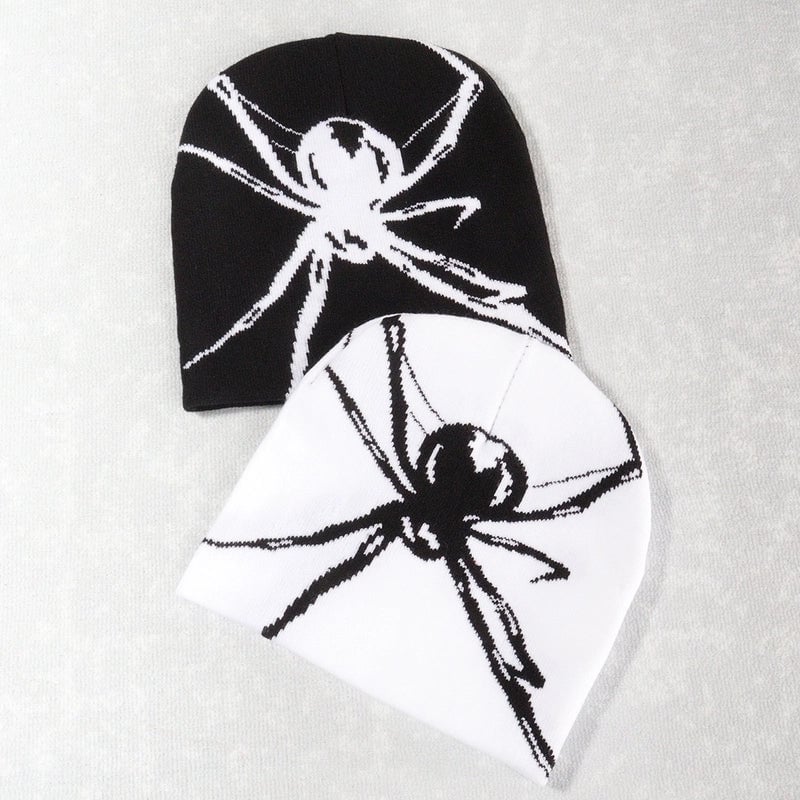 Unisex Hip-Hop Vintage Style Spider Eaveless Wool Cap