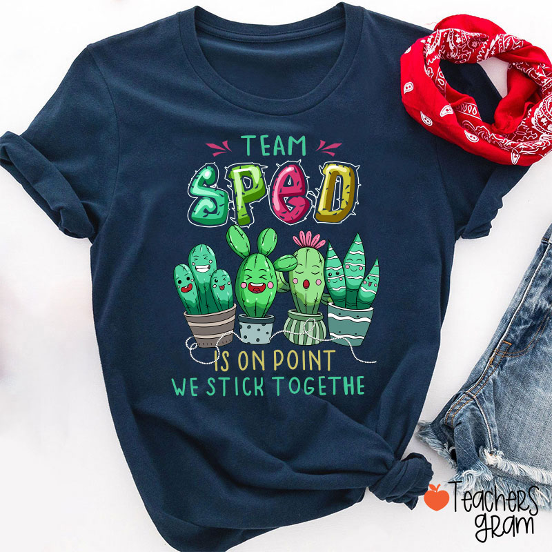 Team Sped Is On Point We Stich Together T-Shirt