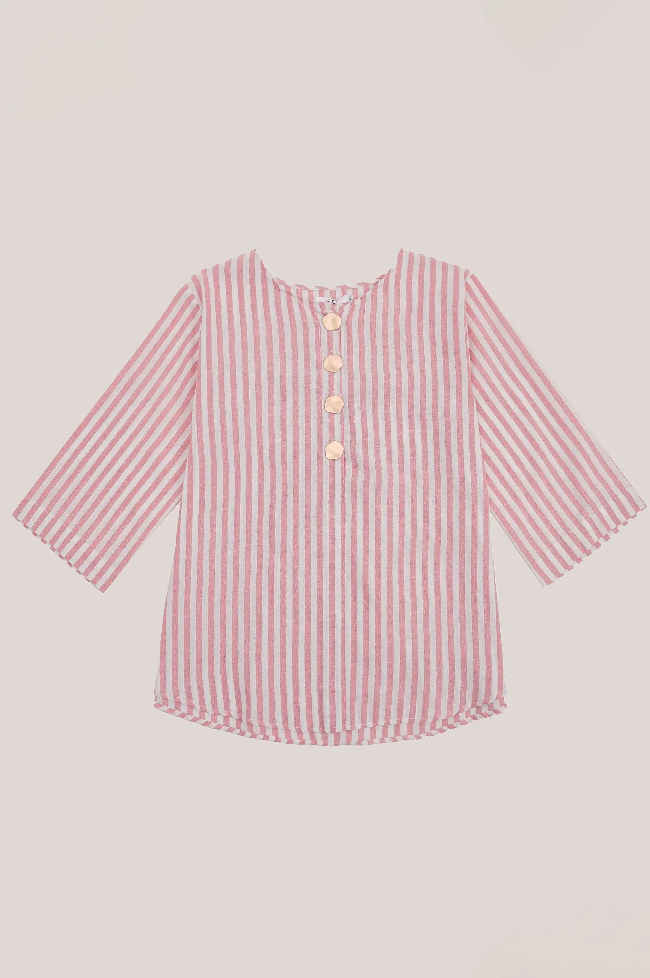 STRIPE COTTON BLOUSE