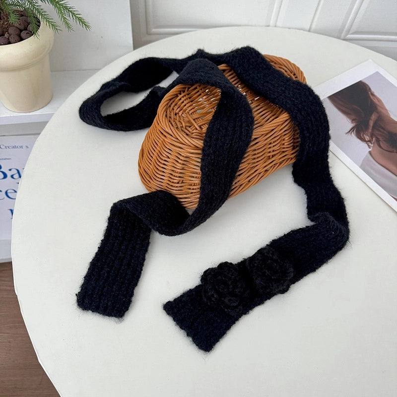 Women's Sweet Solid Color Polyester Scarf