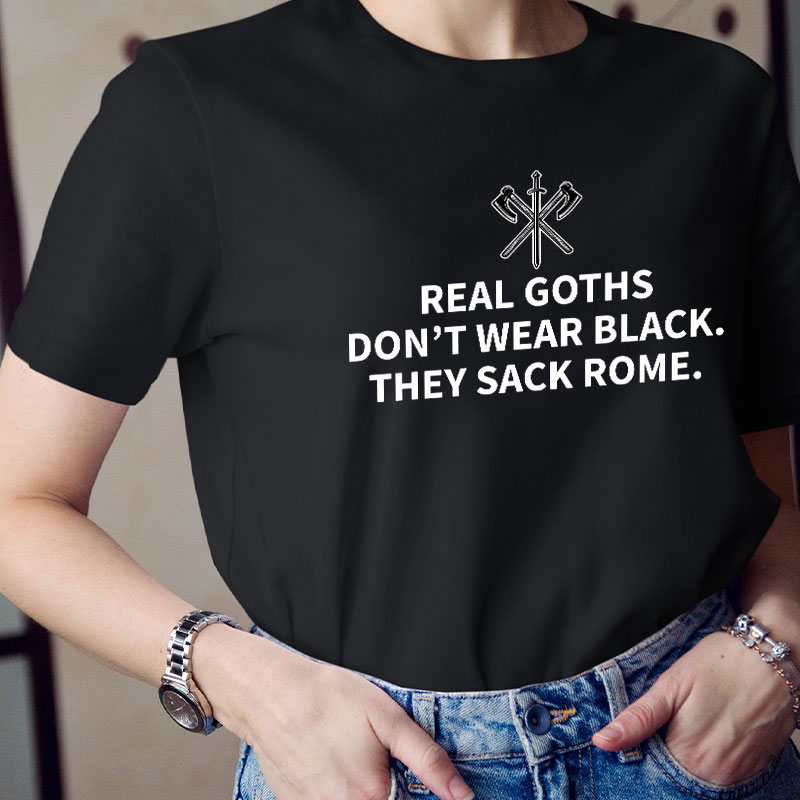 Real Goths Teacher T-Shirt