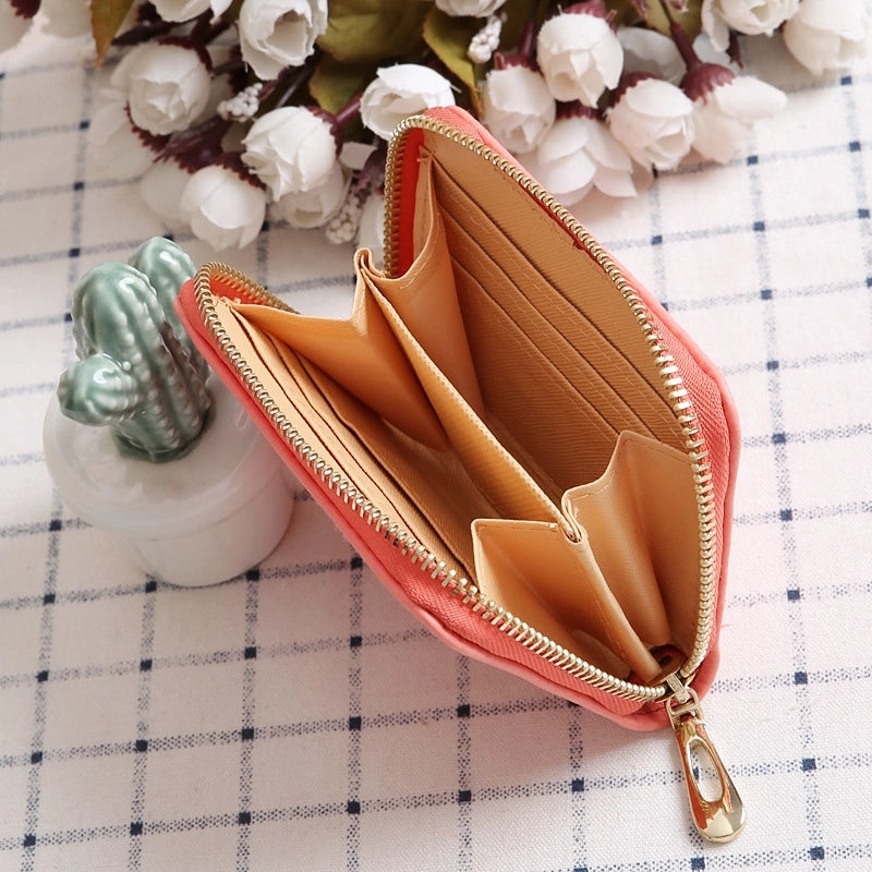 Korean Lychee Pattern Small Wallet