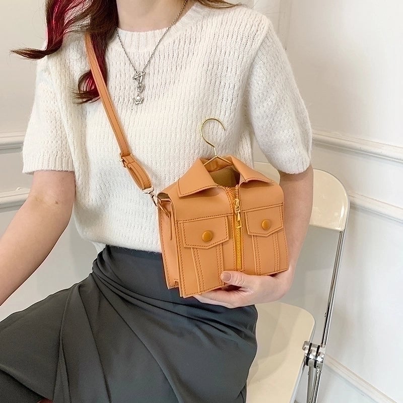 Women's Pu Leather Solid Color Streetwear Square Magnetic Buckle Shoulder Bag Crossbody Bag