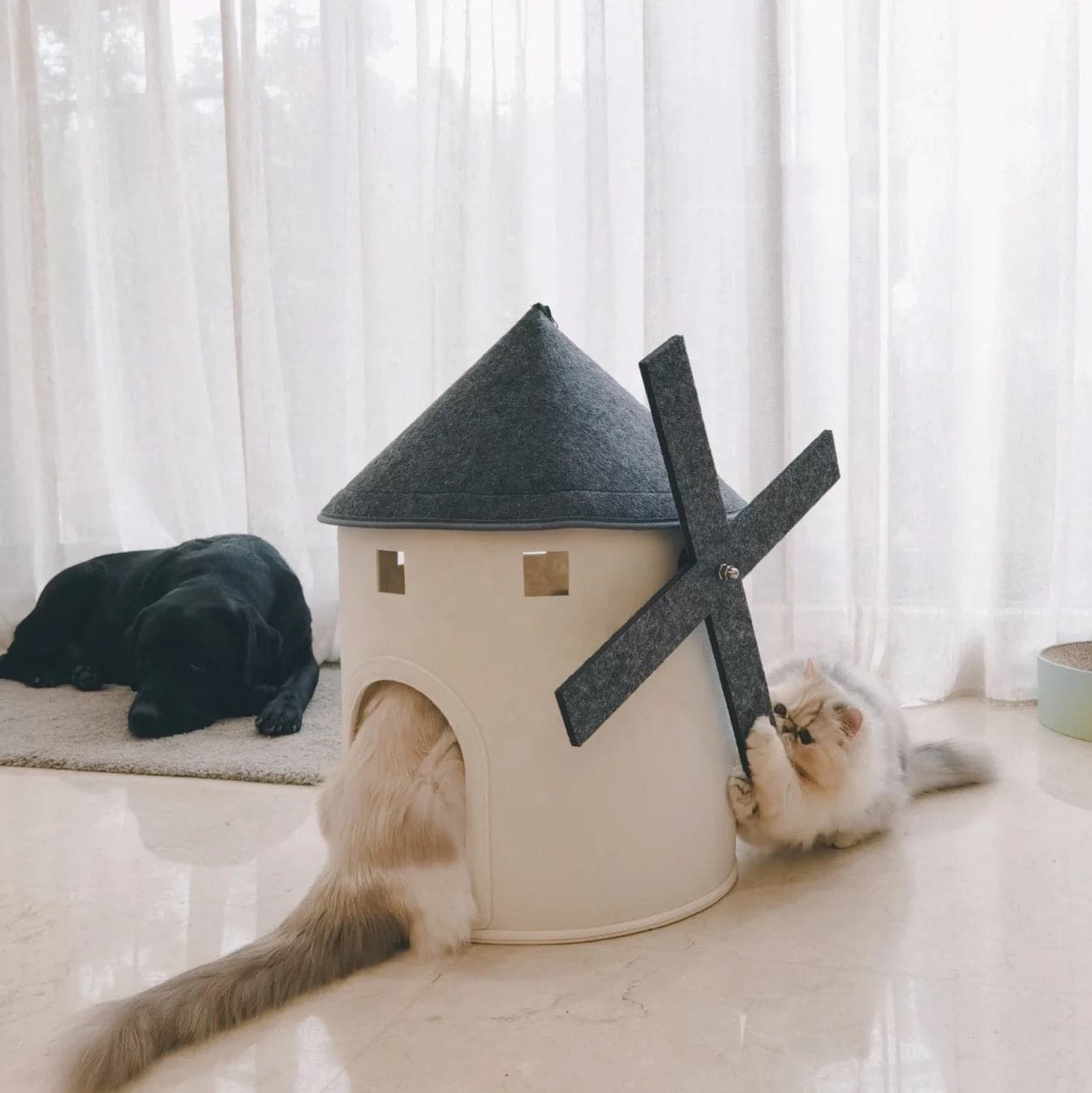 Nordic large windmill｜Unique Pet Bed ｜Cat Bed Dog Bed