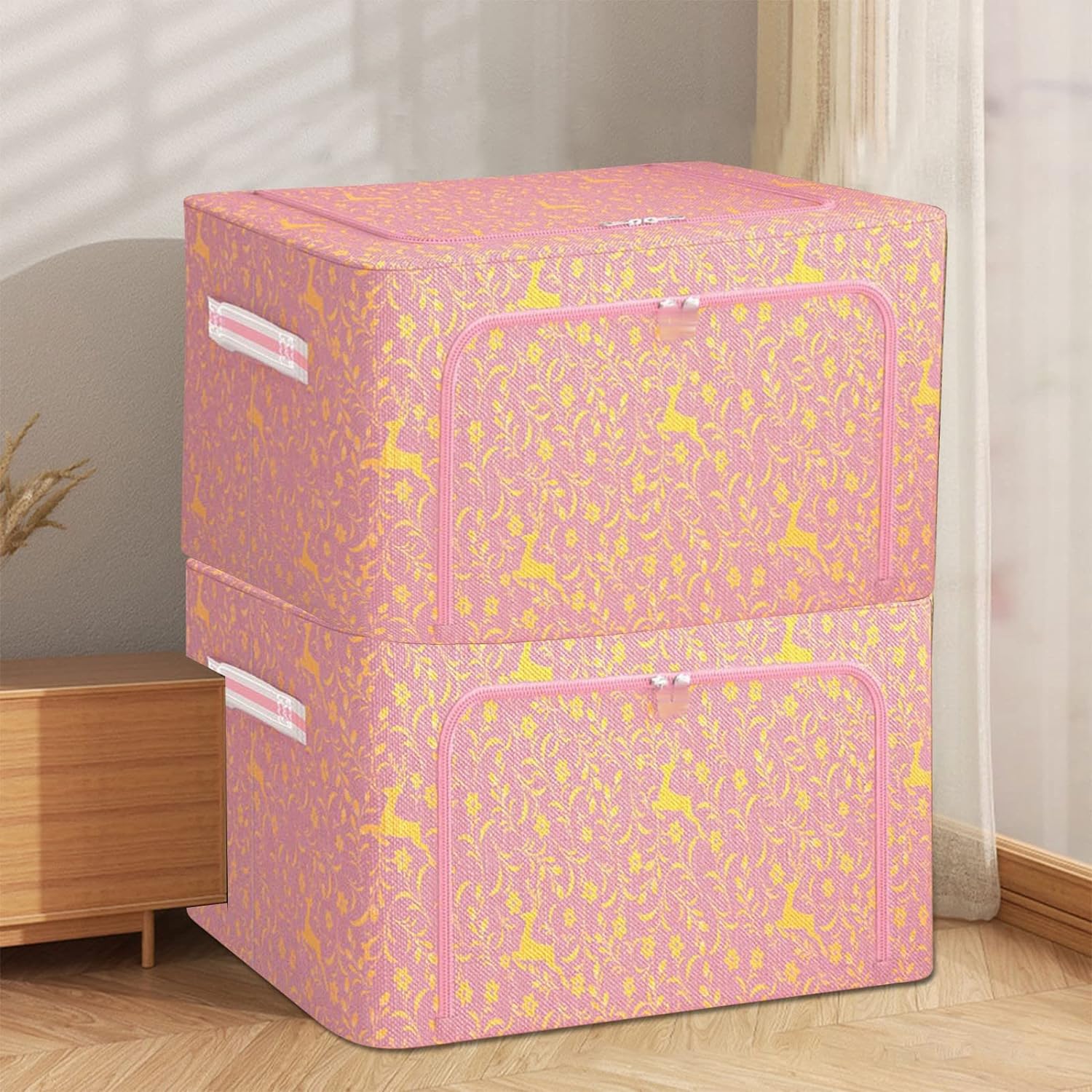 (Summer Hot Sale-30% OFF) -Hahomee™ Oxford Cloth Steel Frame Storage Box