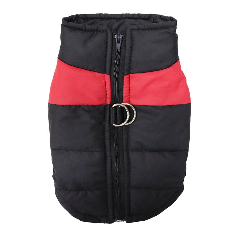 Thickened Autumn/winter Dog Clothes Pet Skiing Jacket Windproof Winter Cotton Vest Seasonal Assault Clothing