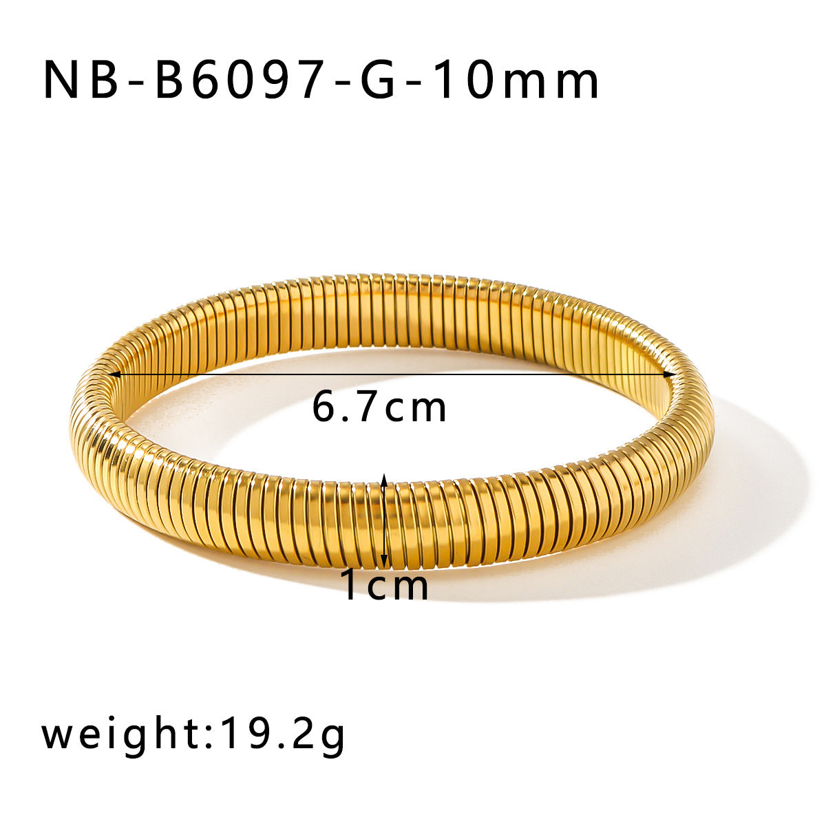 Circle Stainless Steel Electroplating Bangles