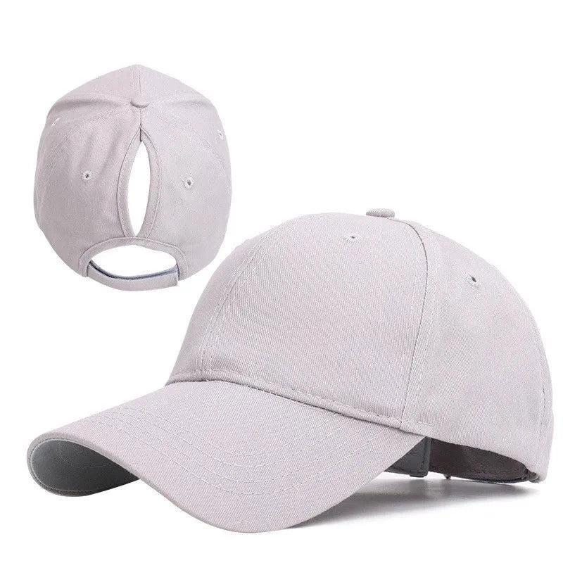 Women's Minimalist Solid Color Curved Eaves Baseball Cap