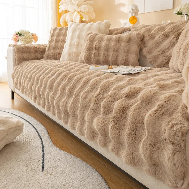 Warm Plush Sofa Cushion