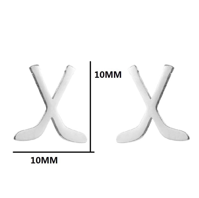 Minimalist Letter Skates Ball Stainless Steel Plating Hollow Out Ear Studs 1 Pair