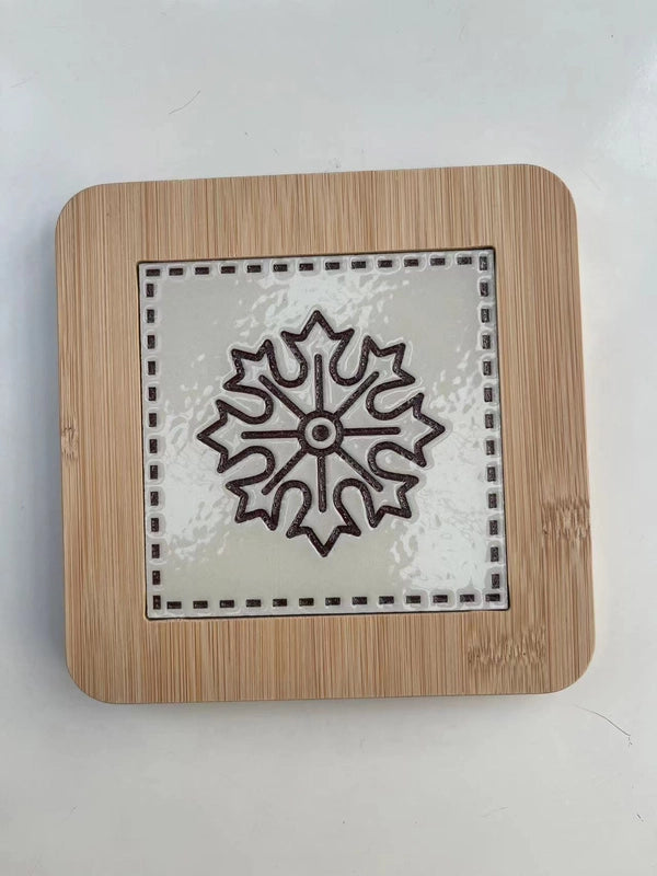 Simple Anti-scald Table Mat Heat Insulation Board Wooden Mat Thickened Teppanyaki Wooden Mat Hot Charcoal Wooden Mat Heat-resistant Casserole Bowl Mat
