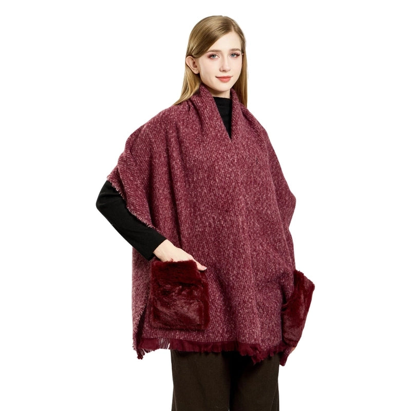 Women's Casual Solid Color Polyester Scarf