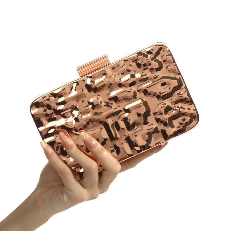 Arylic Solid Color Square Evening Bags