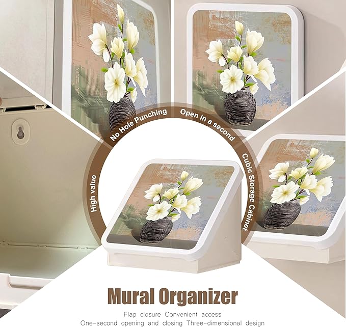 Folding Storage Box for Bathroom . Wall Mounted Bathroom Shelves