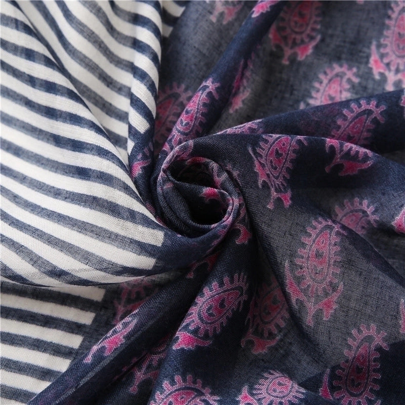 Hot Selling Fashion Color Cotton Linen Scarf Silk Scarf