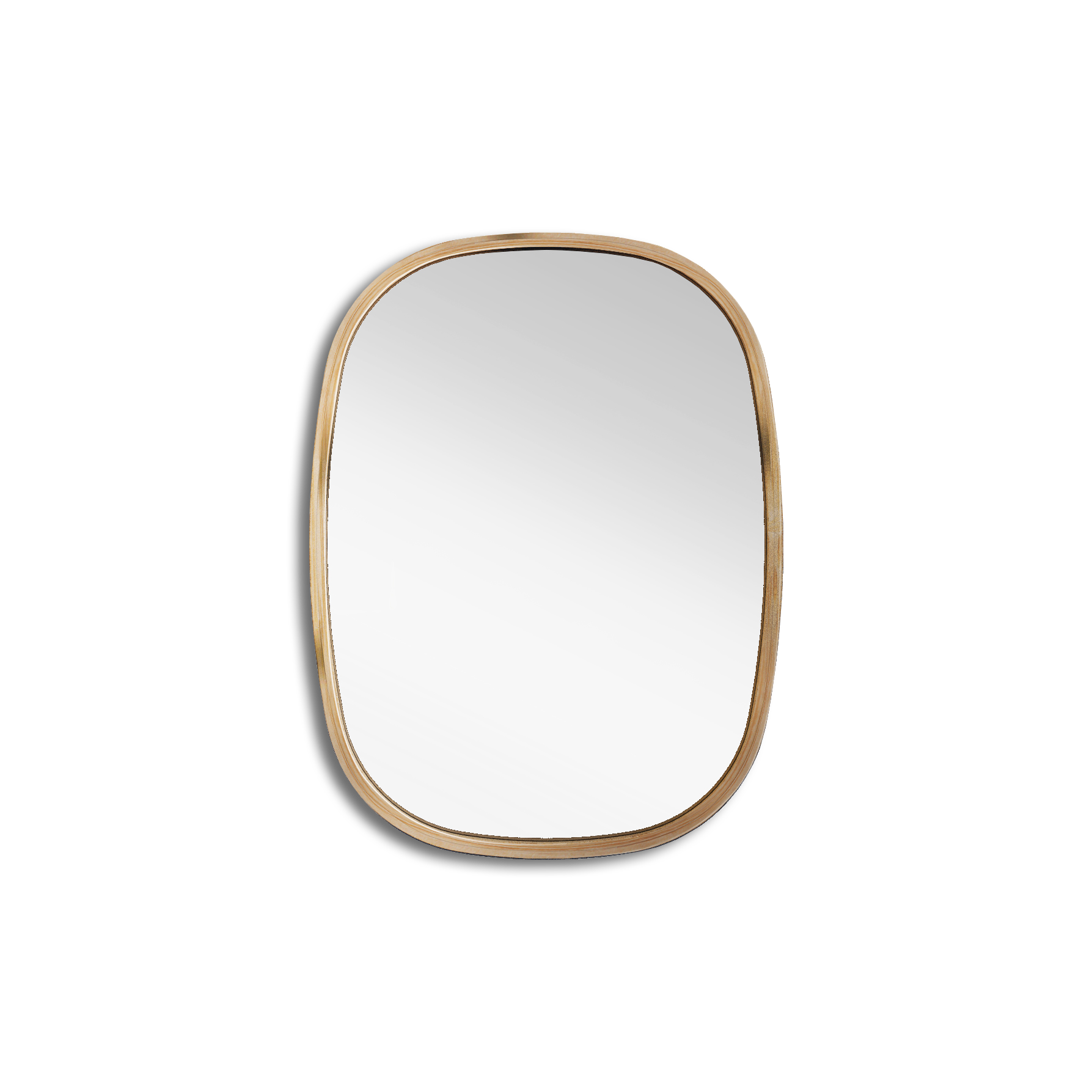 Mira Squircle Wall Mirror: Small Japandi Style Minimal Wall Mirror [45cm/18in(W) x 60cm/24in(H)]