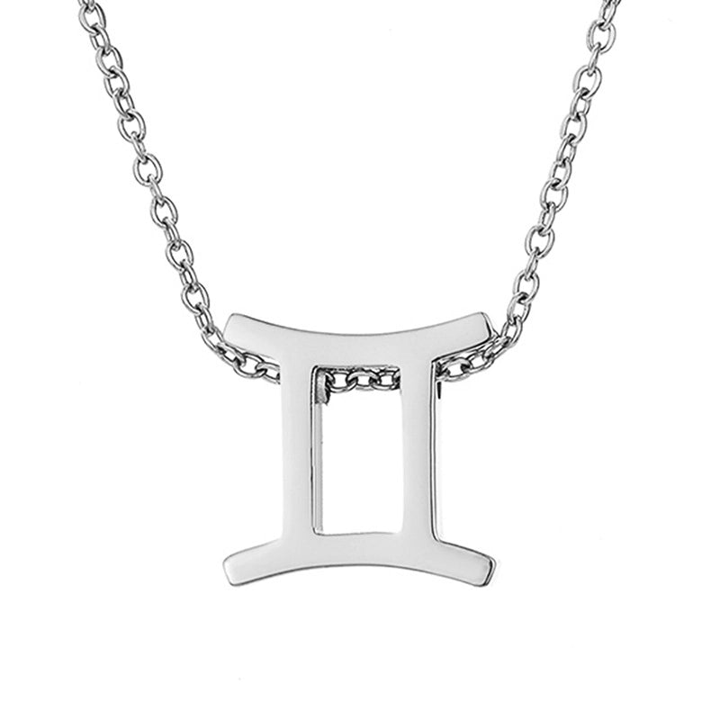Stainless Steel Titanium Steel 14K Gold Plated Fashion Plating Constellation Necklace