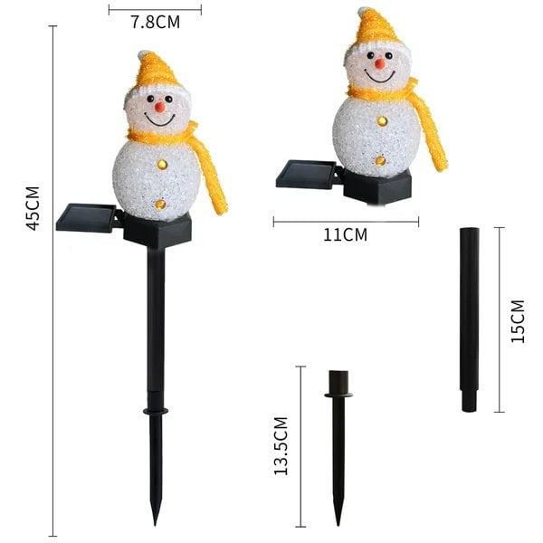 Christmas sale -- Waterproof solar light with snowman