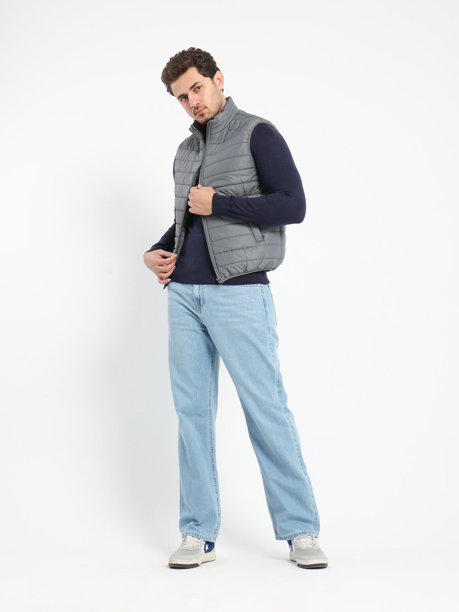 Textured Puffer Vest