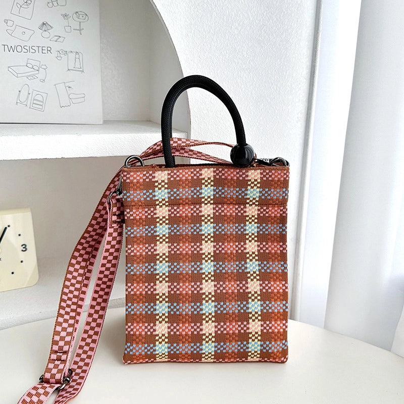 Women's Medium Polyester Butterfly Streetwear Square Magnetic Buckle Handbag