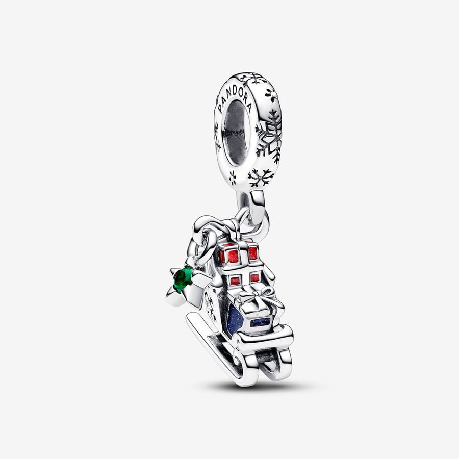 Christmas Sleigh 2023 Dangle Pandora Charm