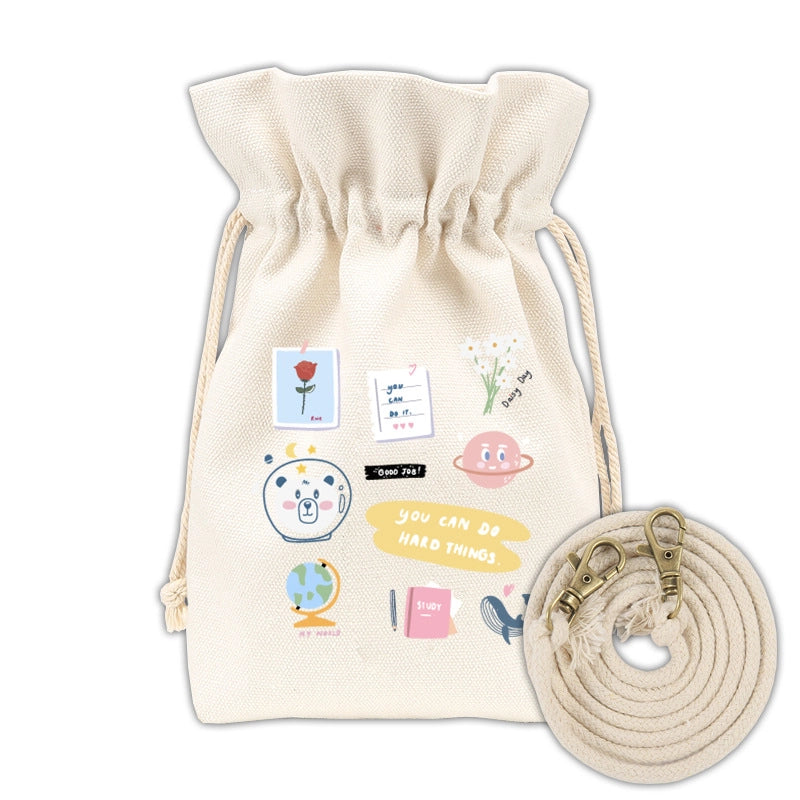 Women's Preppy Style Streetwear Fruit Canvas Shopping Bags