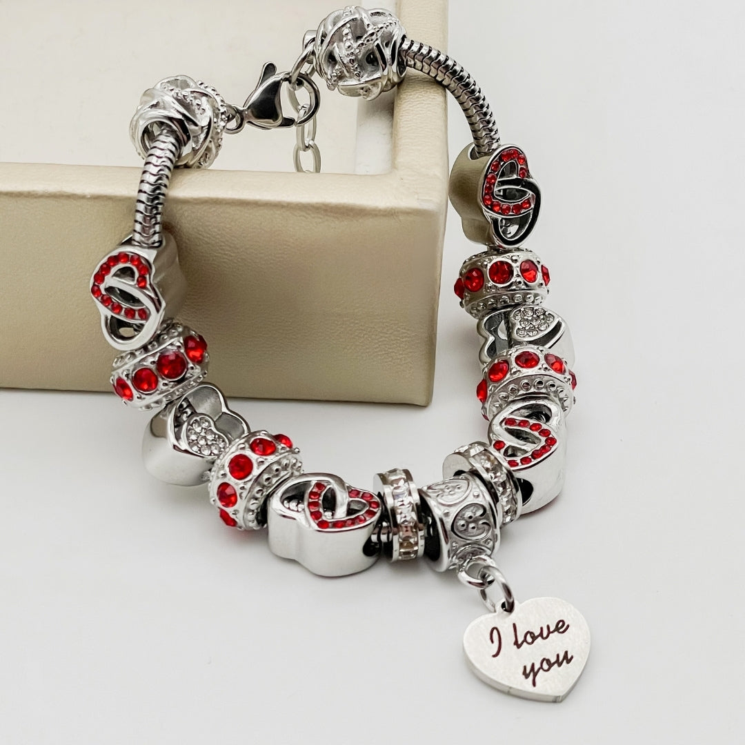 I Love You Bracelet - Stainless Steel