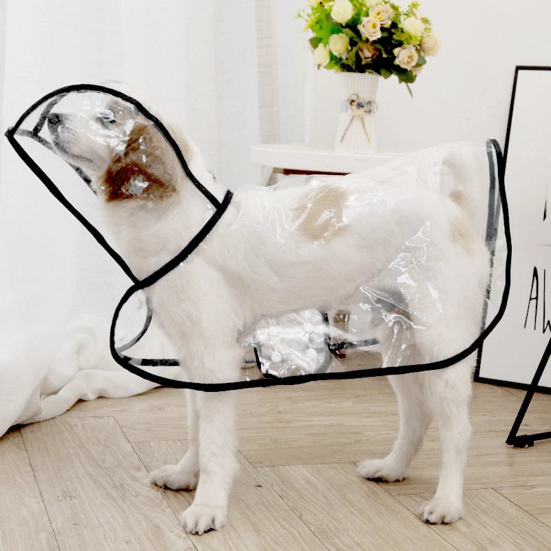 Pet Supplies Dog Raincoat Teddy Small And Medium-sized Dogs New Transparent Plastic Fashion Poncho Pet Raincoat