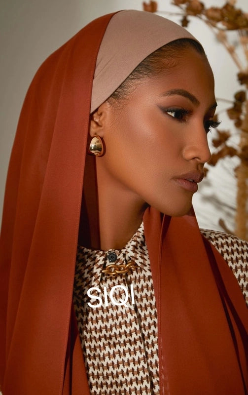 Women's Casual Elegant Minimalist Solid Color Chiffon Printing And Dyeing Hijab