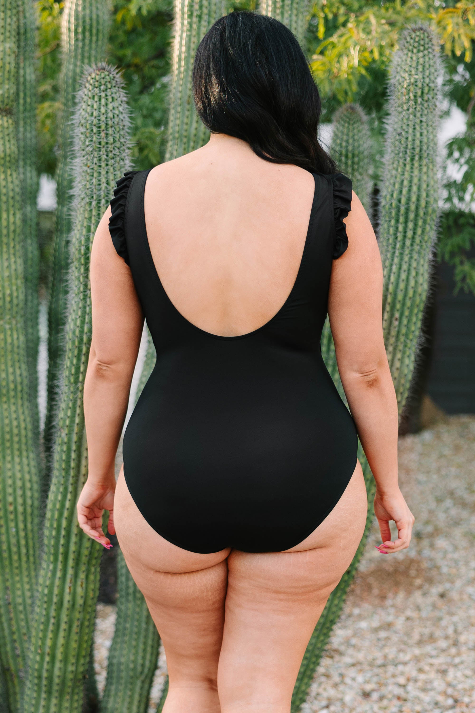 Wild As The Sea Swimsuit. Black