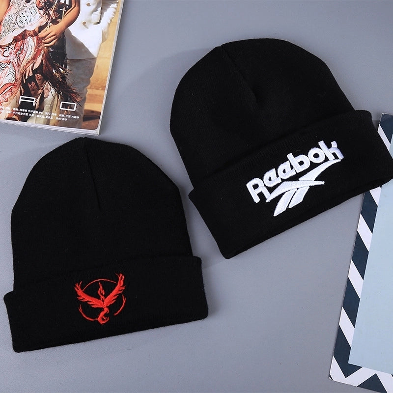 Autumn And Winter Melon Skin Knitted Pullover Cap Wool Hat Tide Brand Warm Ski Hat Sample Custom Custom