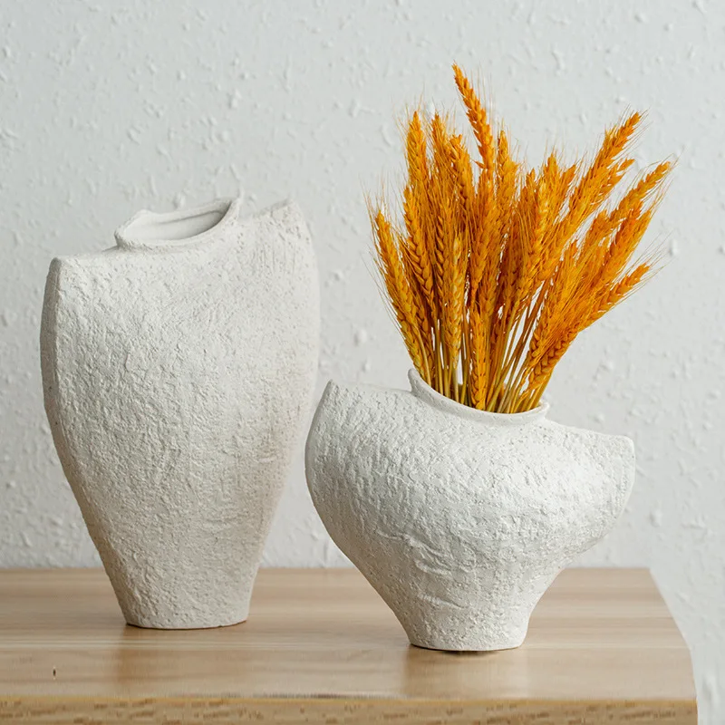 Nordic Retro Creative Vest Shape Hydroponic Flower Ceramic Vase Decoration